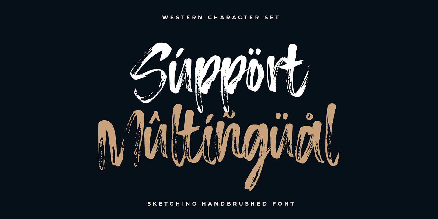 Sketching Regular Font preview